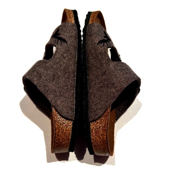 Birkenstock Grey Felt Arizona Sandal EU Size 30 - Picture 2 of 6